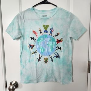 Marvel Avengers Tie Dye T-shirt - boys size L (10/12) - good condition